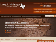 Tablet Screenshot of larrymcdougal.com